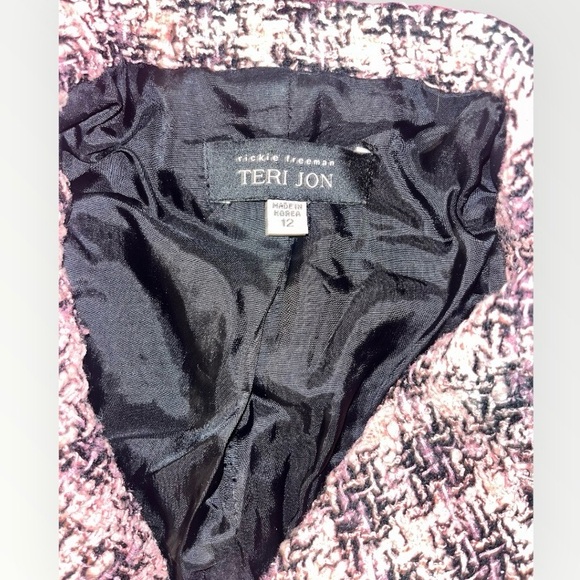 Vintage Pink and Black Tweed Blazer - Picture 4 of 5